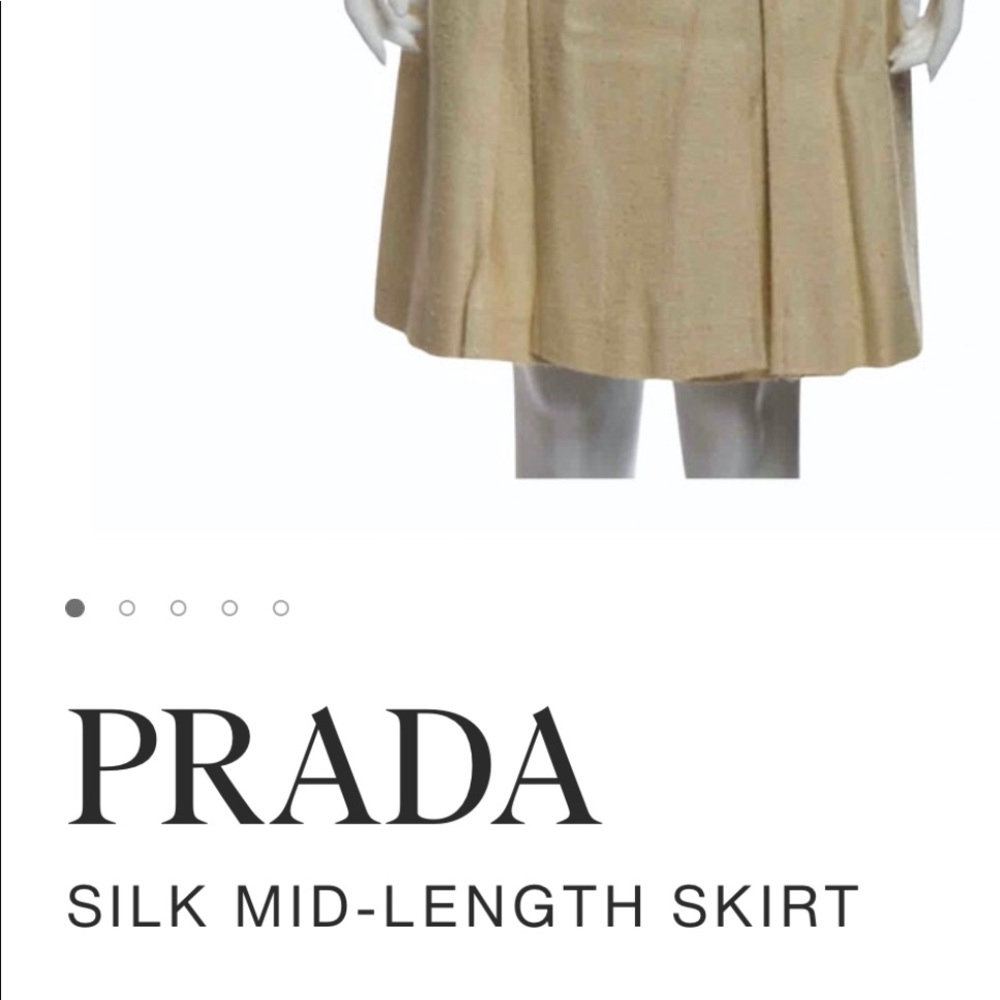 Prada silk skirt